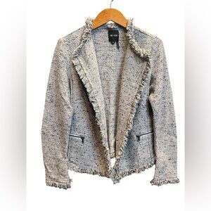 Grey cardigan sweater